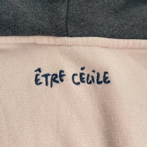 ETRE CECILE Colby Aurelia Color Block Hoodie Sweatshirt Cotton In Pink - Picture 11 of 12